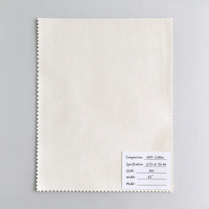 100% Cotton 305gsm 63" 100 canvas fabric