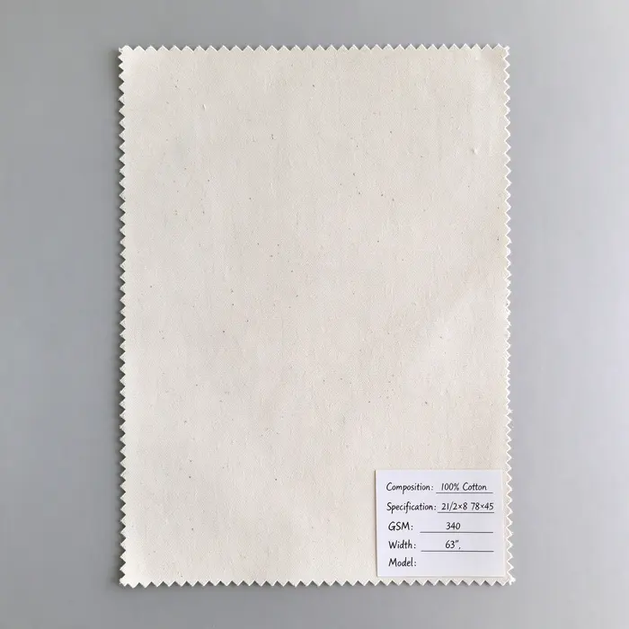 100% Cotton 340gsm 63" 100 canvas fabric