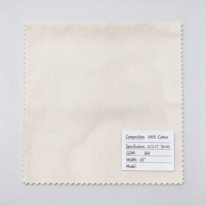 100% Cotton 360gsm 63" 100 canvas fabric