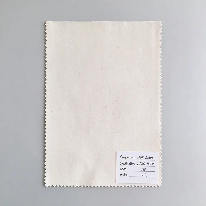 100% Cotton 365gsm 63" 100 canvas fabric