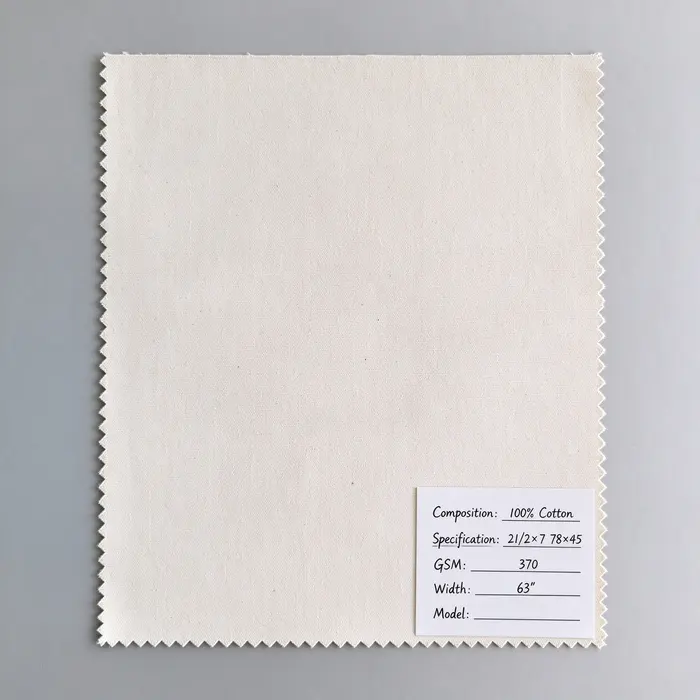 100% Cotton 370gsm 63" 100 canvas fabric
