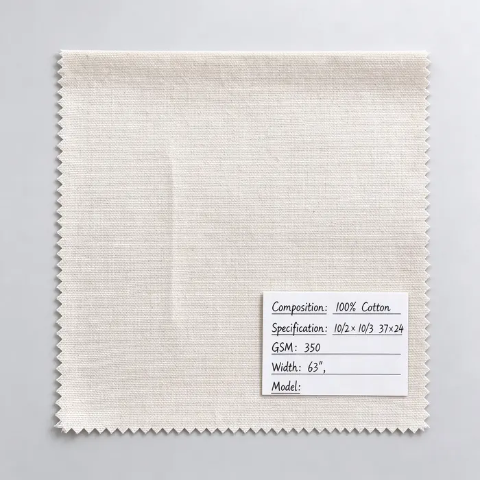 100% Cotton 350gsm 63" 100 canvas fabric