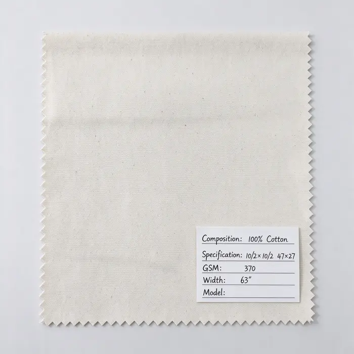 100% Cotton 370gsm 63" 100 canvas fabric