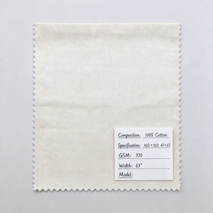 100% Cotton 370gsm 63" 102102 canvas fabric