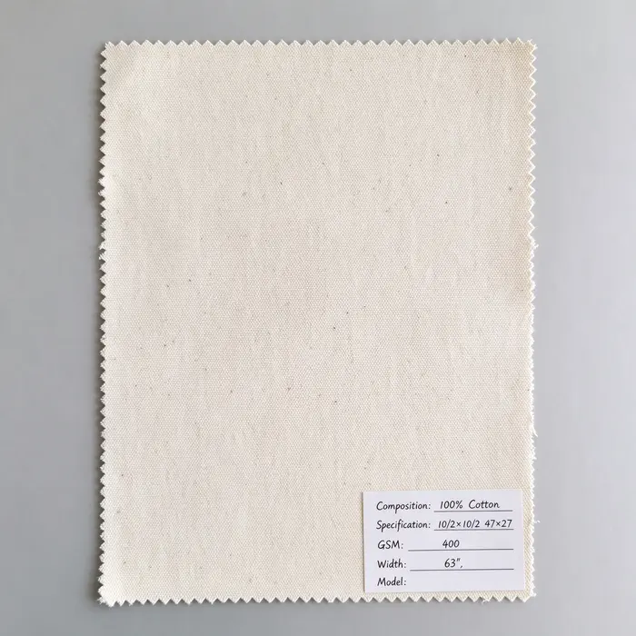 100% Cotton 400gsm 63" 100 canvas fabric