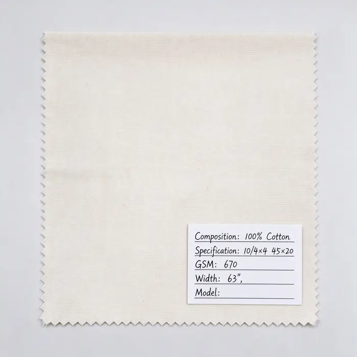 100% Cotton 670gsm 63" 100 canvas fabric
