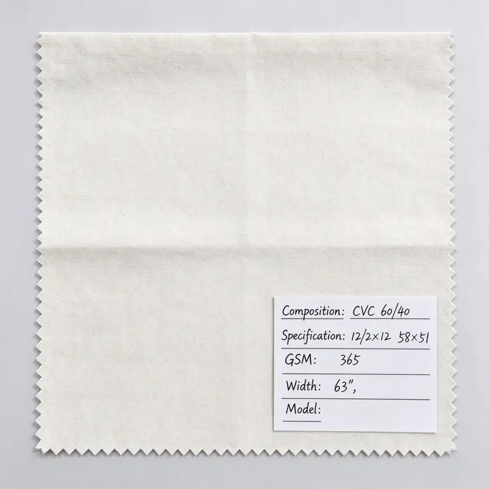 CVC 60/40 365gsm 63" canvas fabric