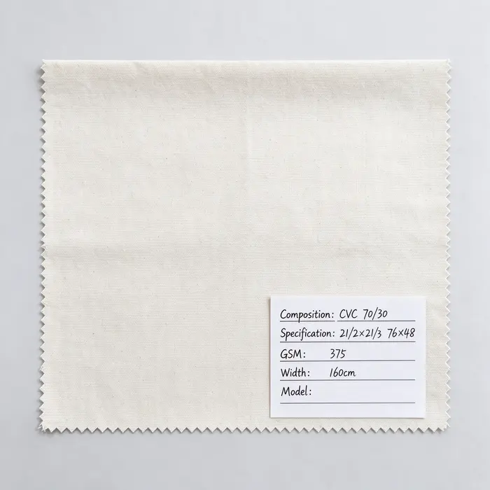 CVC 70/30 375gsm 160 cm canvas fabric
