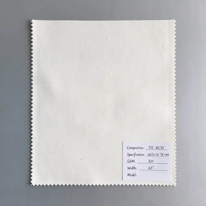 T/C 65/35 320gsm 63" canvas fabric