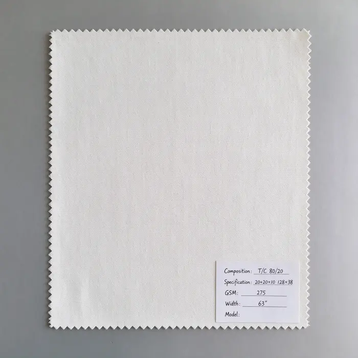 T/C 80/20 275gsm 63" canvas fabric
