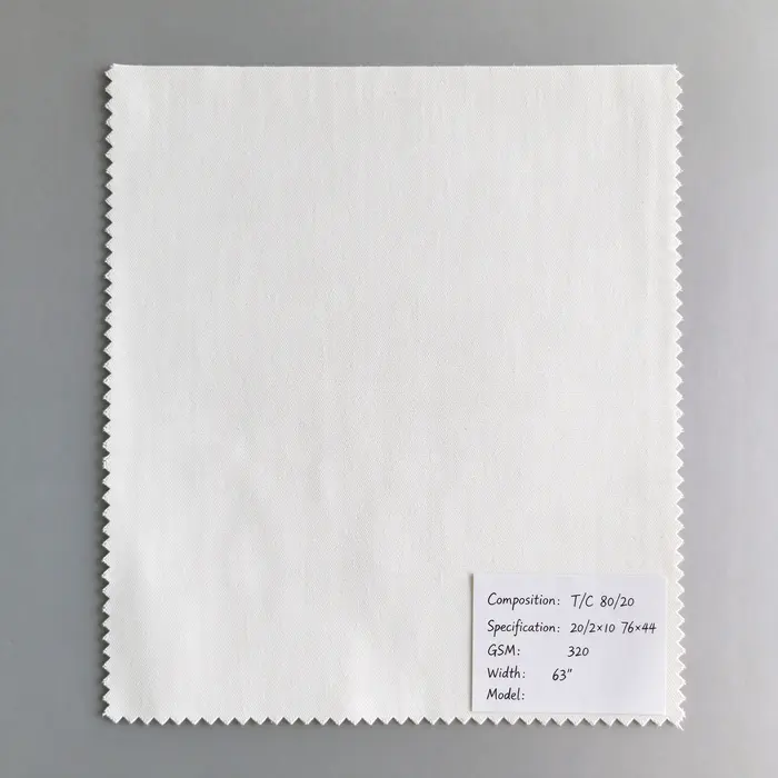T/C 80/20 320gsm 63" canvas fabric