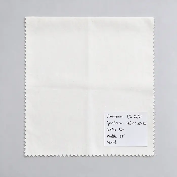 T/C 80/20 360gsm 63" canvas fabric