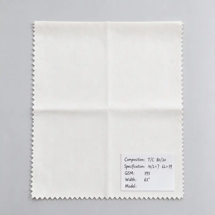 T/C 80/20 395gsm 63" canvas fabric