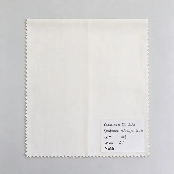 T/C 80/20 409gsm 63" canvas fabric