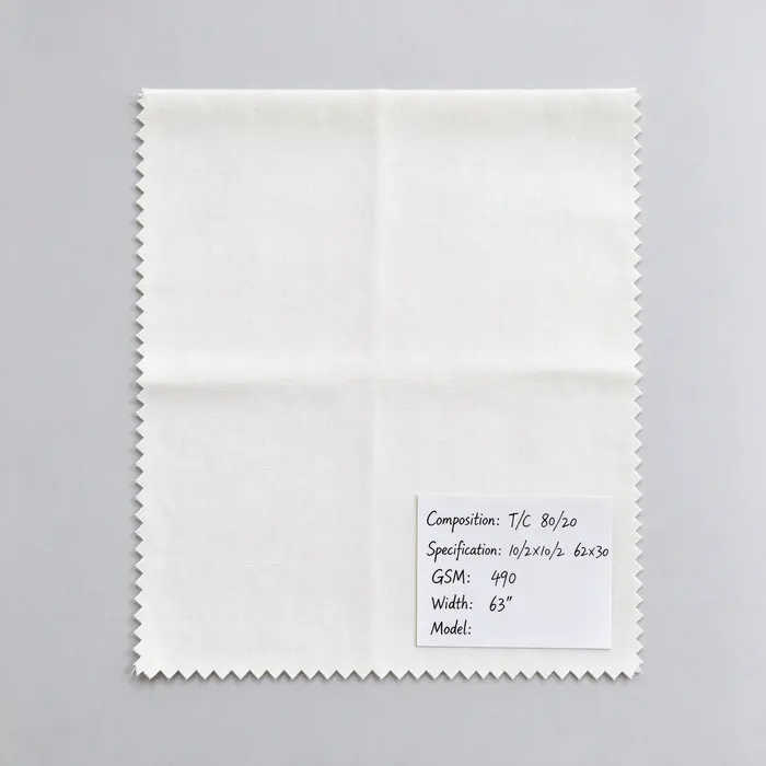 T/C 80/20 490gsm 63" 102102 canvas fabric