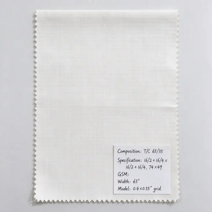 T/C 65/35 63" 162+164X162+164 canvas fabric