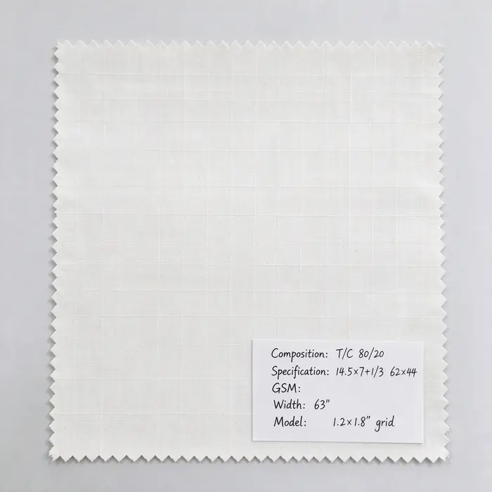T/C 80/20 63" canvas fabric