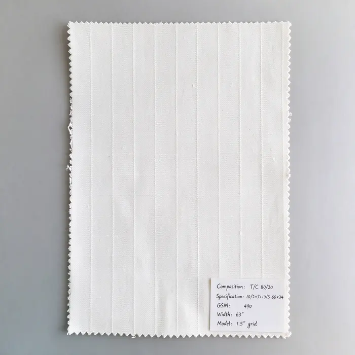 T/C 80/20 490gsm 63" canvas fabric