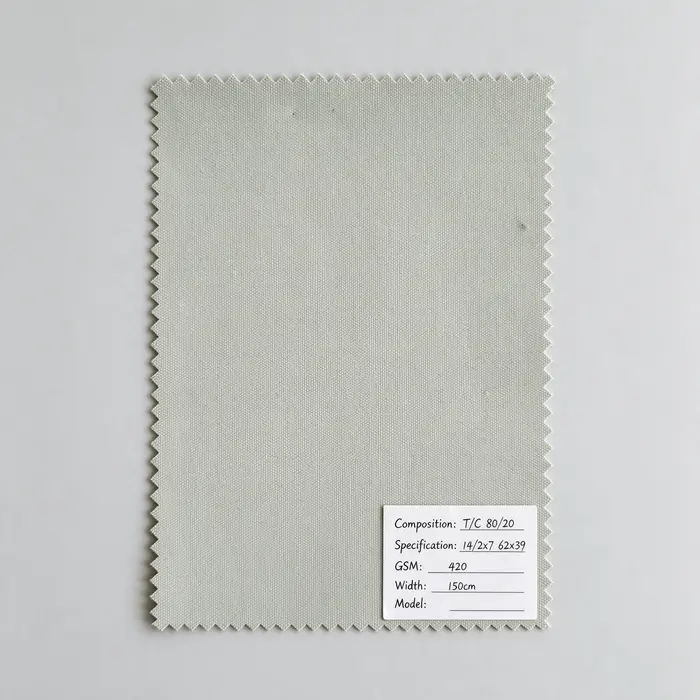 T/C 80/20 420gsm 150 cm canvas fabric