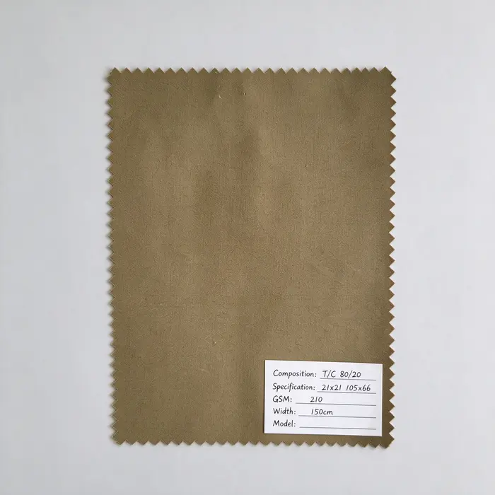 T/C 80/20 210gsm 150 cm canvas fabric