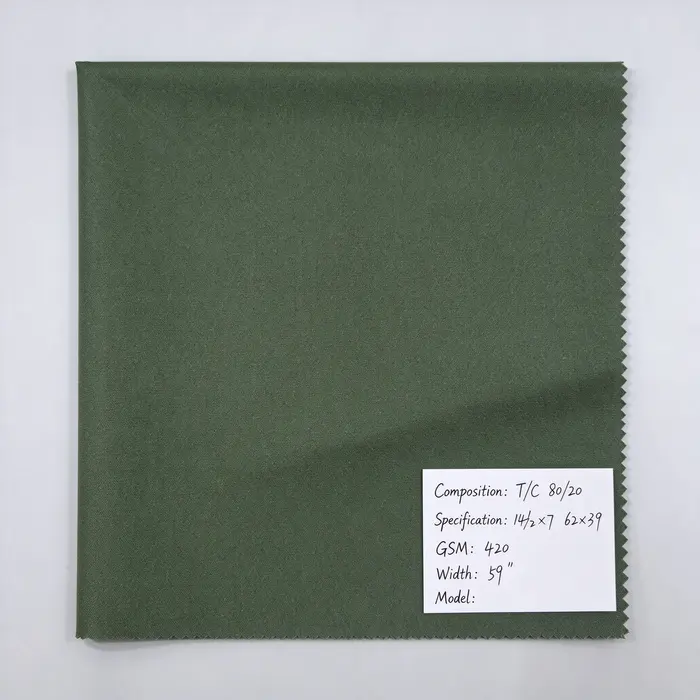 T/C 80/20 420 canvas fabric